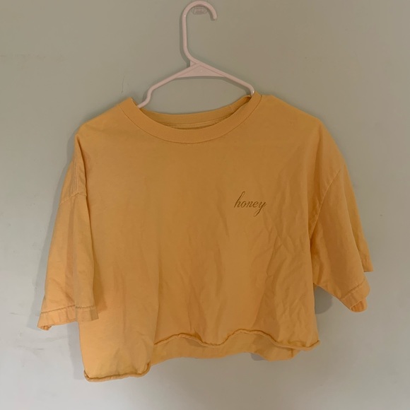 brandy melville cropped honey tee - Picture 1 of 1